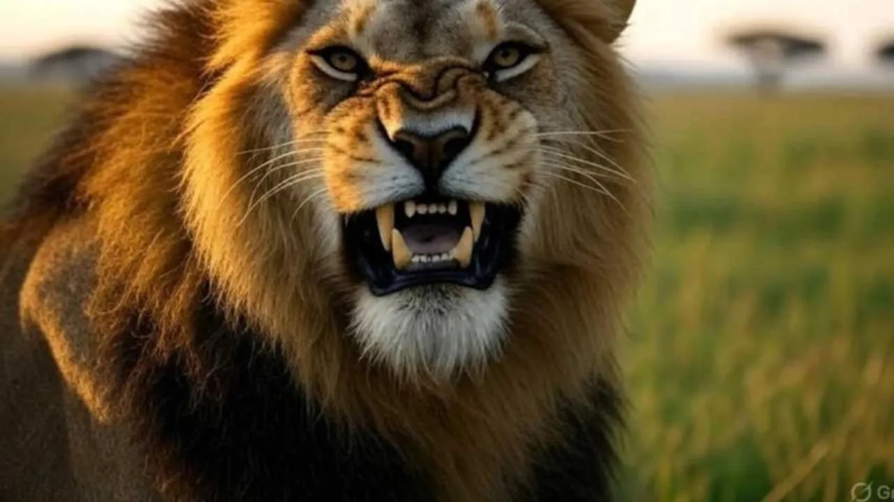 Aslan tualetə gedən iş adamını parçaladı